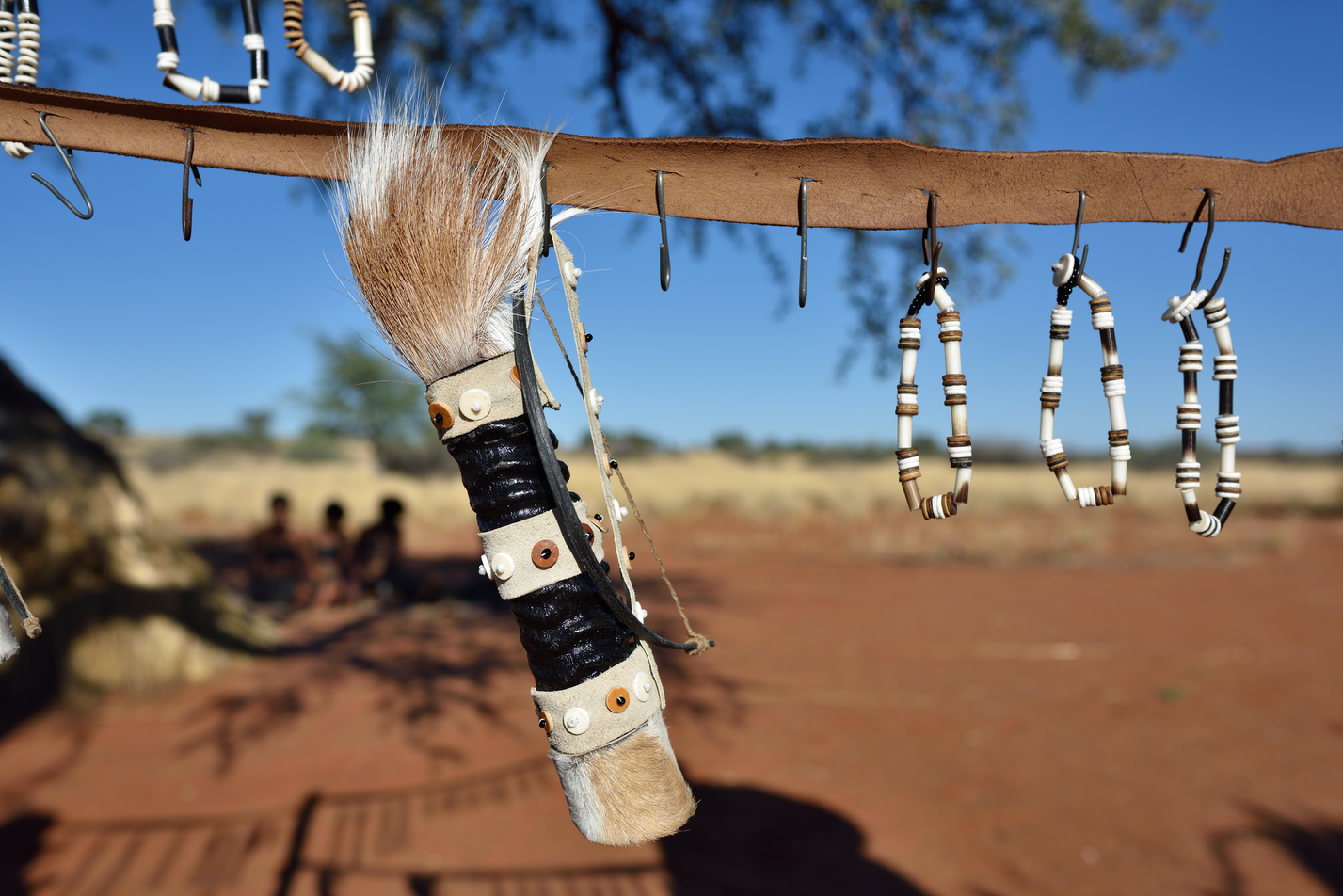 Bushmens village, Kalahari desert, Namibia